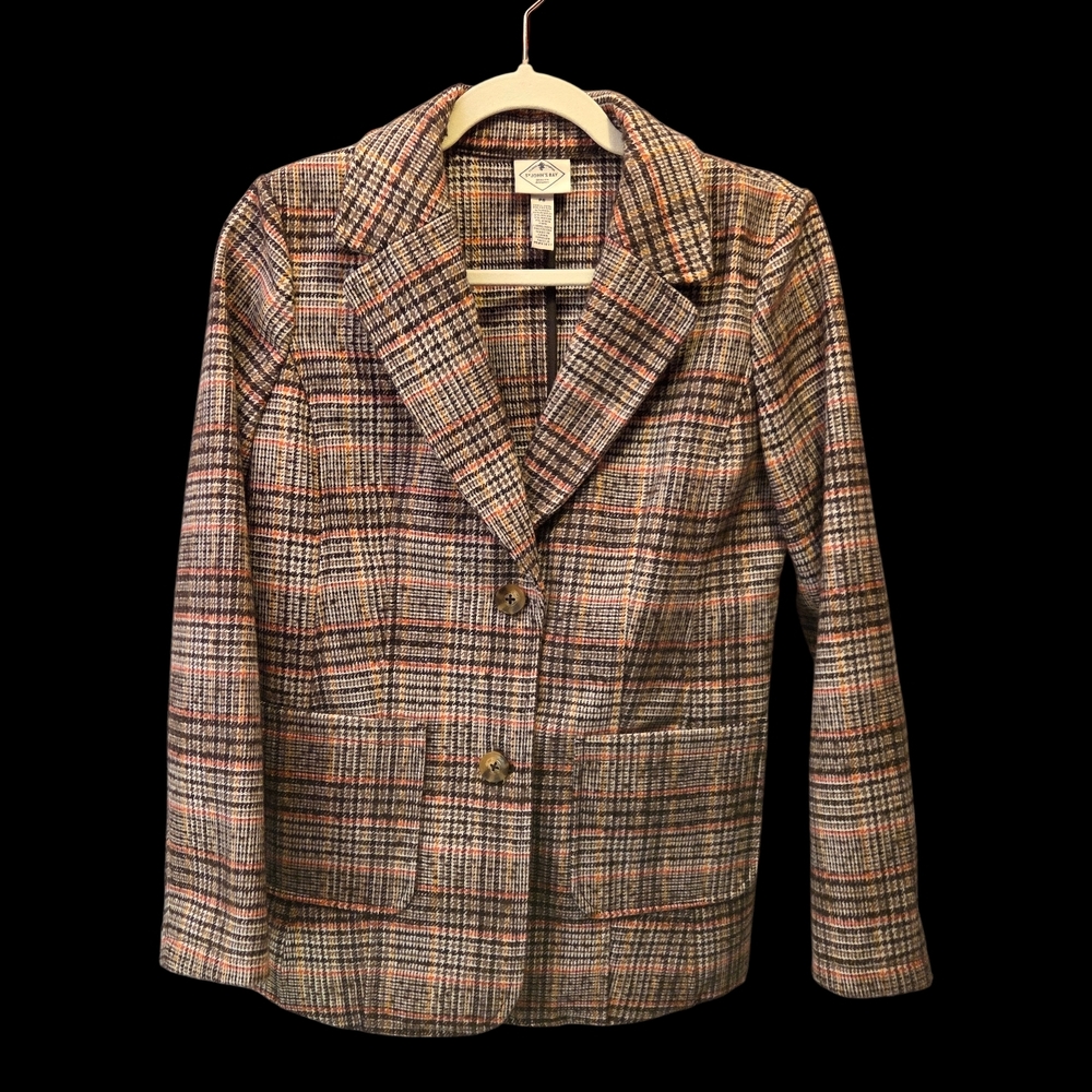 St. John's Bay Women's Plaid Blazer